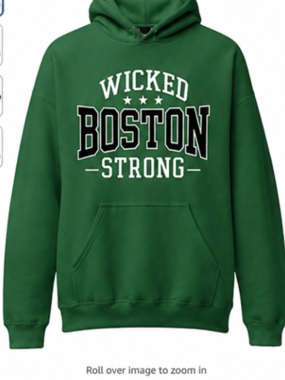 Unisex hoodie Wicked Boston strong. Size Sm/Ch/ P/